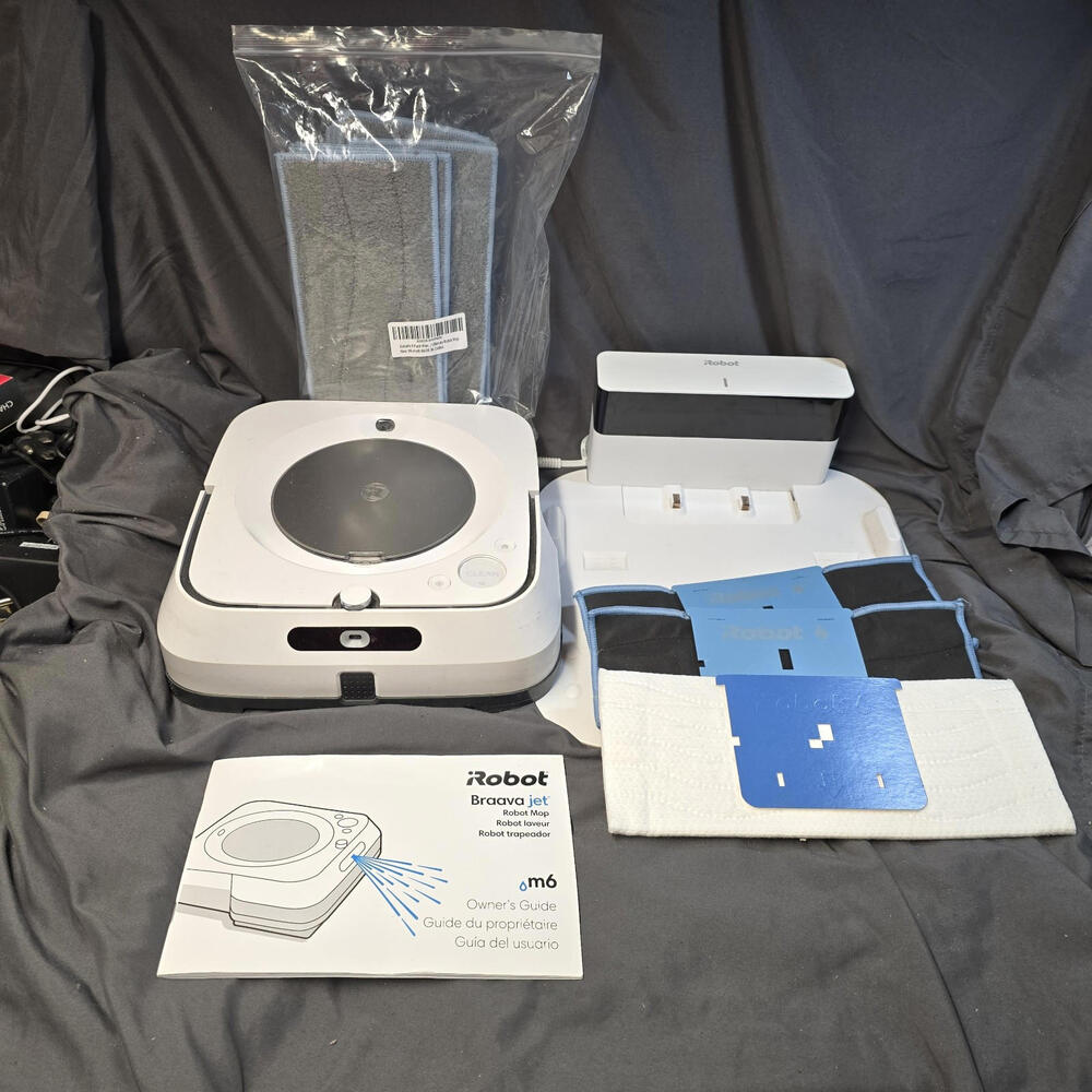 iRobot Braava Jet M6 Ultimate Robot Mop - Wi-Fi Connected Working